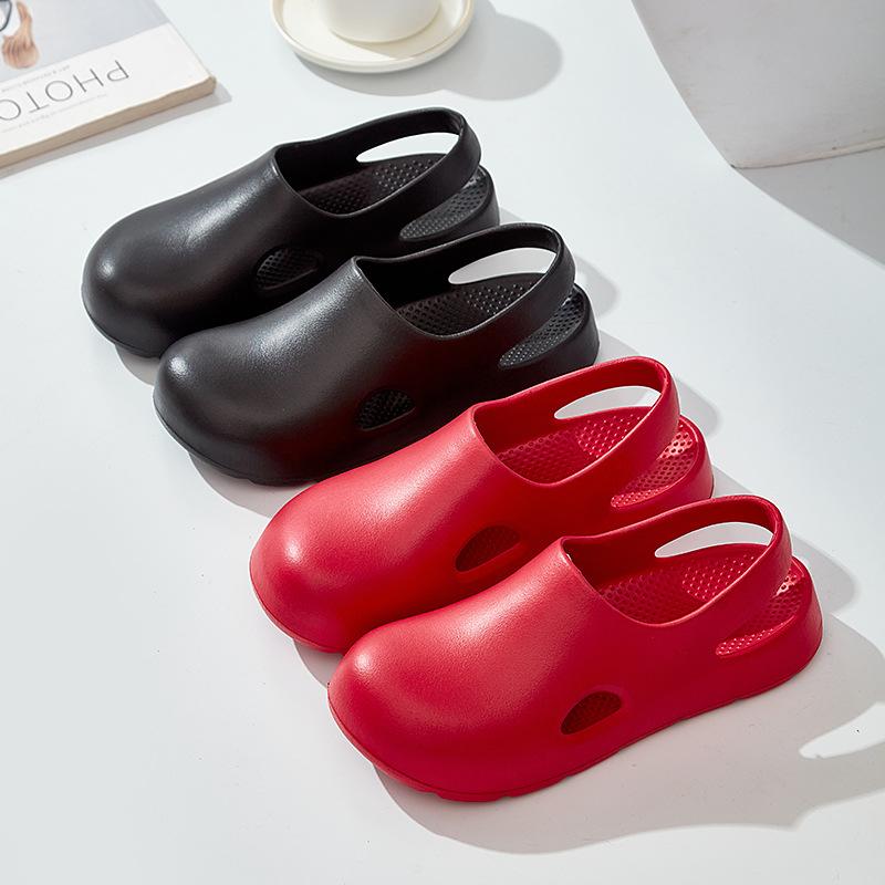 

Nurse cool slippers bag head hole shoes women s fashion ins tide non-slip cute thick soles summer beach wear 40/41 бежевий