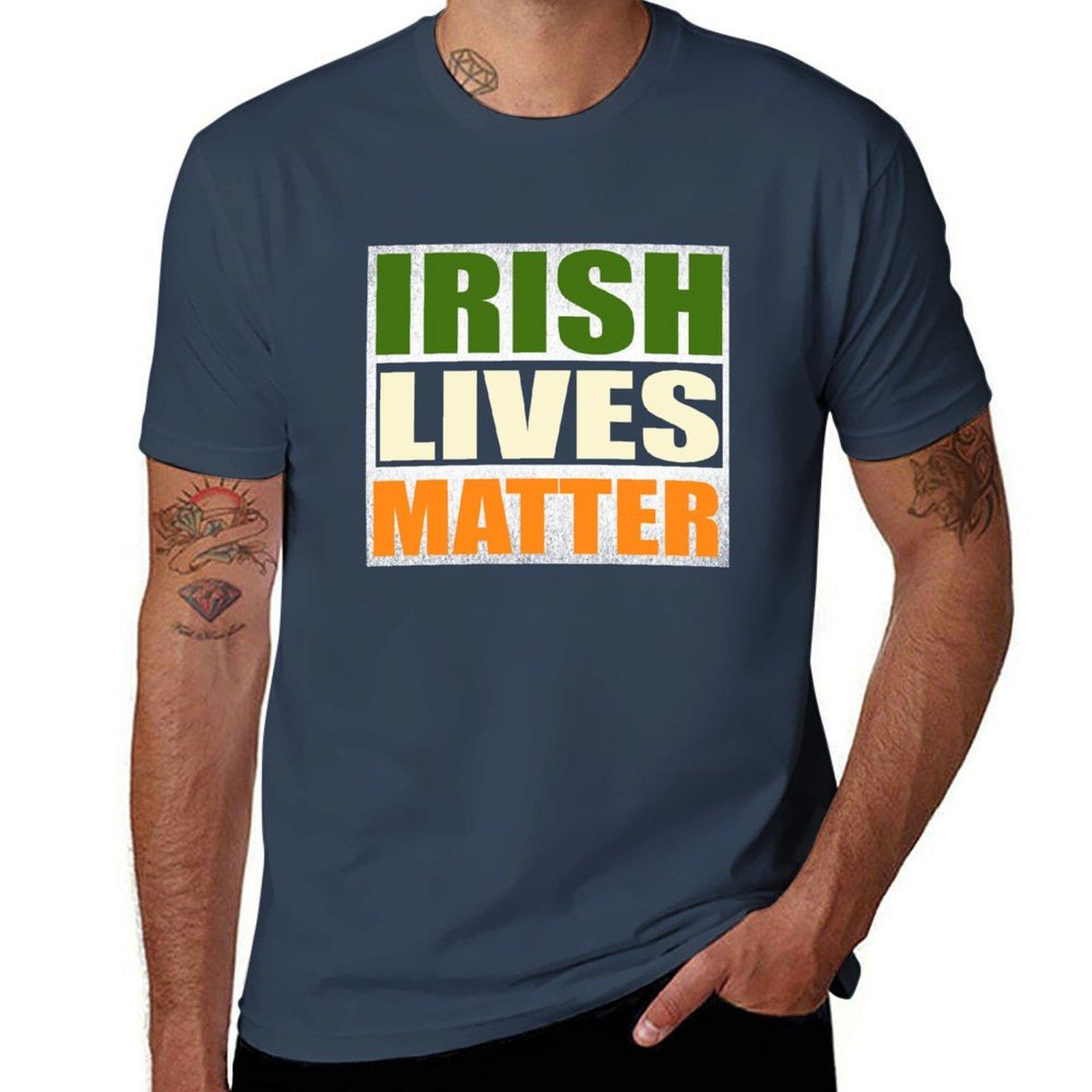 Irish lives matter TShirt Fashion Graphic Tee for Unisex S