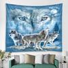 Wolf kreativní gobelín nástěnná dekorace tygr lev vzor tapeta domácí textil nástěnná Bohémská dekorace tapiz