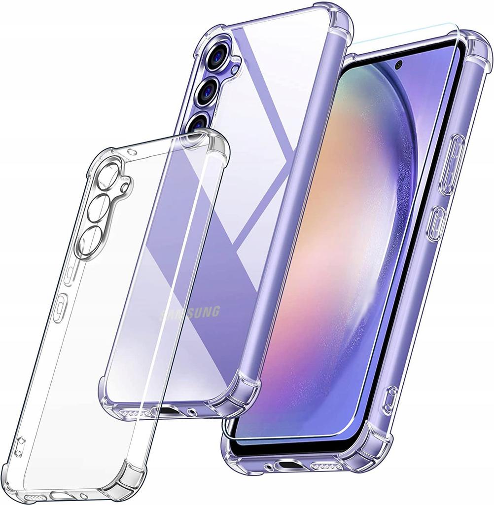 Etui Bezbarwne Wzmacniane Anti Shock Do Samsung A16 5G +Szkło