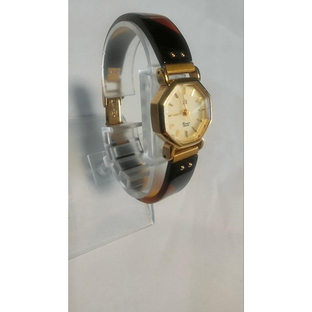 Used ORIENT Vintage Old Orient Watch Tortoiseshell Style Operation Unconfirmed