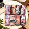 Japanese Ancient House Painting  Phone Case For Samsung Galaxy A73,A72,A71,A70,A53,A52,A51,Others Soft Black Cover