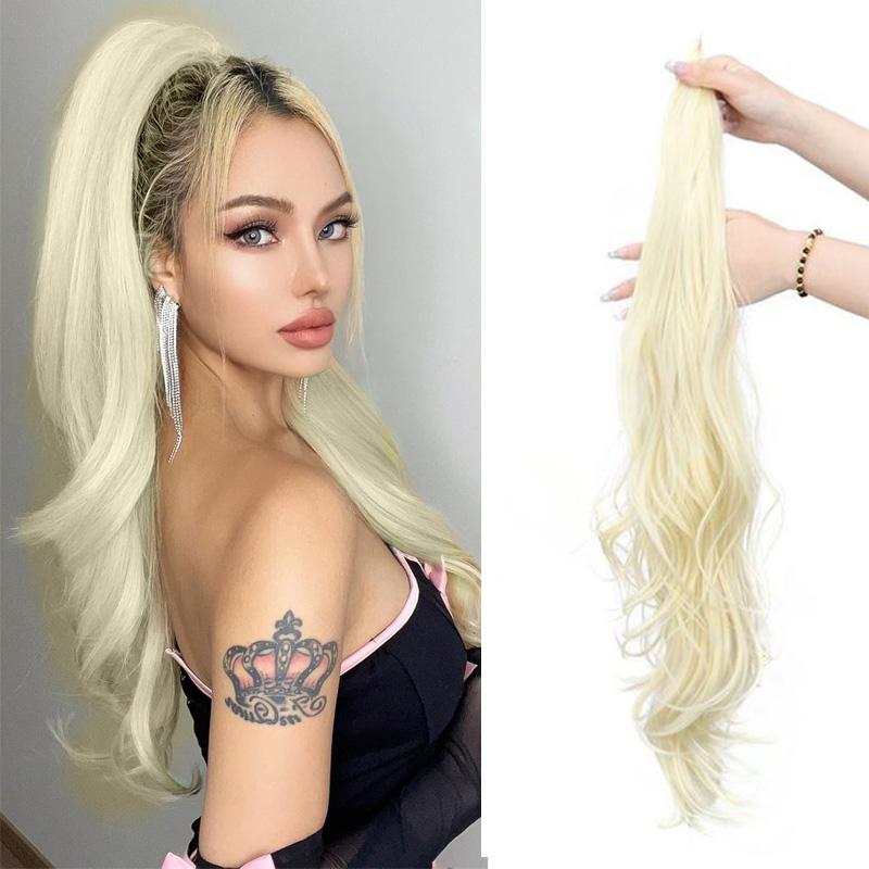 Ponytail Extension Flexible Wrap Around Hair Piece  Long Wavy Curly Hair Extensions for Women
