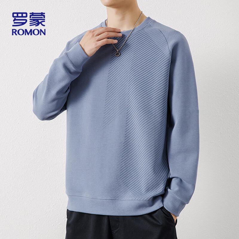 Romon Men's Casual Crew Neck Long Sleeve Sweatshirt