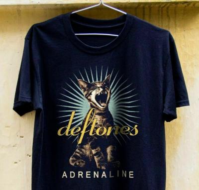 Maglietta Deftones Adrenaline Cat Vintage Regalo Per Uomo Donna Maglietta Divertente