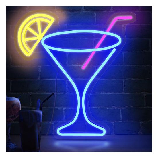 Neon Light Sign Personalized LED Neon Lights Large LED Neon Sign for Restaurant Dining Room Office Wall Decor