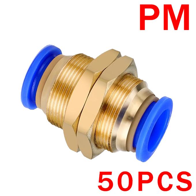 20/50/100 STÜCKE Pneumatische Armaturen Schnellverbinder Luftschlauch Rohrverbinder Kunststoff PU PY 4mm 6mm 8mm 10mm 12mm Push In Pluglug