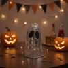 Halloween Retro Disco Silver Ghost Fashion Mirror Ball Ghost Statue Home Halloween Party Decoration Ornaments