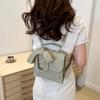 Bow Backpack for Ladies New Trendy Fashion College Style Backpack Simple Handbag Travel Bag