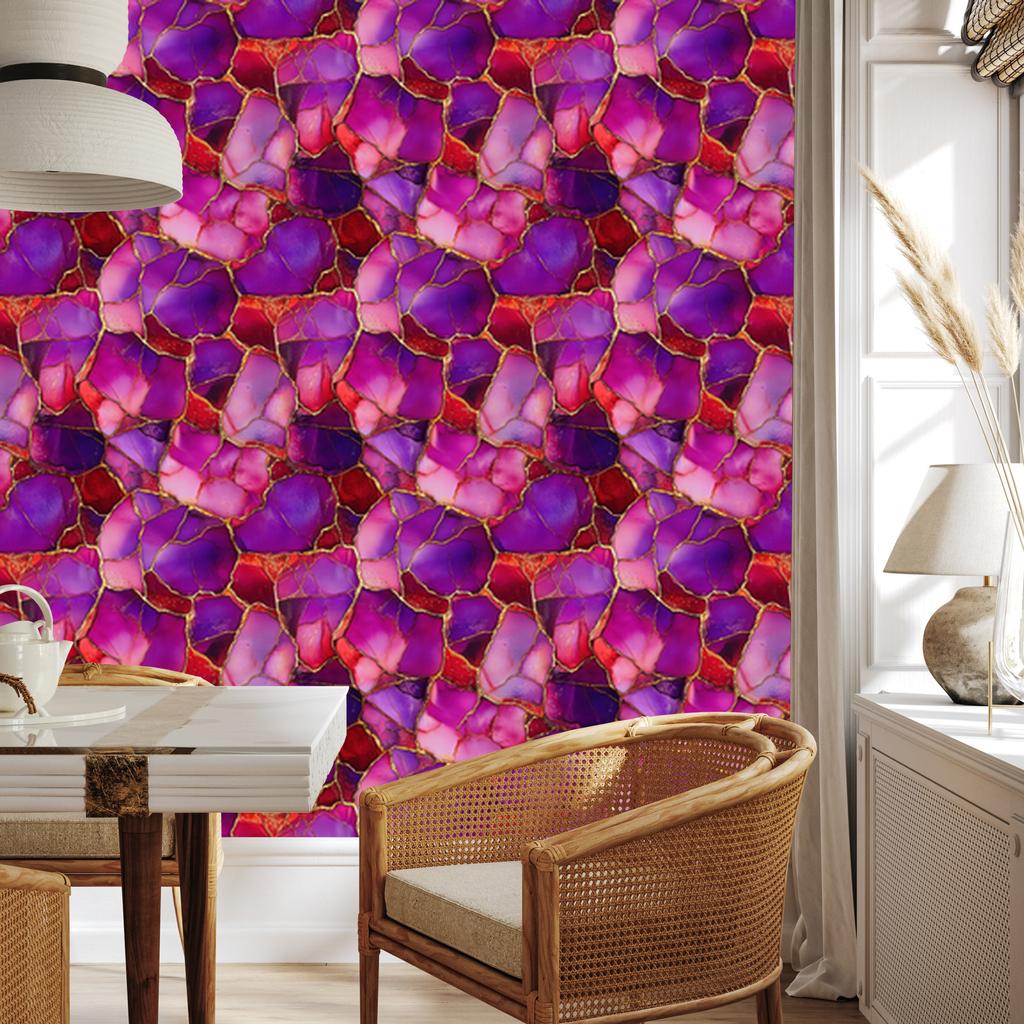 Ink wallpaper violet, purple, red and pink 50x1000