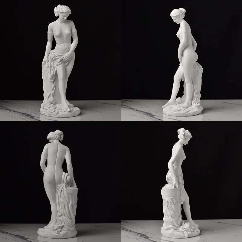 Nordic Venus De Milo Goddess Statue Decor Greek Mythology Goddess Home Art Room Sketch Resin Crafts Ornaments Handicraft Article