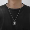 Jeshayuan Hecate Wiccan Triple Moon Goddess Necklace Hecate Wheel Key Witch Necklace Amulet Witch Jewelry Gifts for Women Men