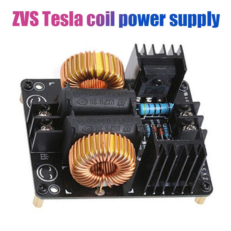 Zvs Tesla Coil Power Supply 1000W Tapless Zvs High Voltage Generator Driver Board High Frequency Induction Heating Drive