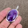 Sage Amethyst Gemstone Handmade 925 Sterling Silver Jewelry Pendant 1.97" KKG-364