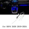 For Toyota RAV4 2024 Car Accessories Interior Dashboard Console Blue Light Bar Strip Decoration 3pcs