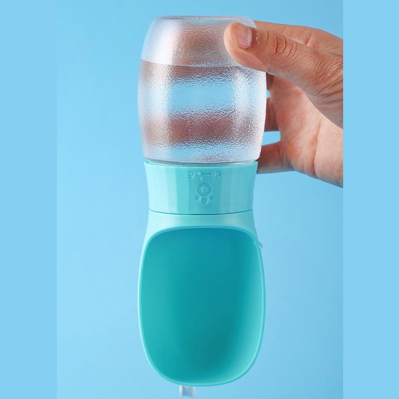 300ml/500ml Large Capacity Pet Water Dispenser Portable Drinking Cup Bowl for Dog Cat Puppy Travel Hiking
