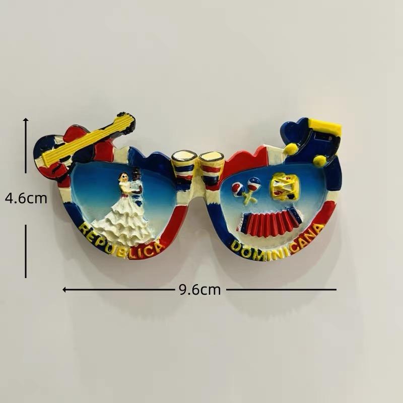 Dominican Republic Travel Souvenir Refrigerator Magnet 3D Refrigerator Magnet Decorative Refrigerator Magnet