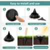 Solar underground light, outdoor waterproof LED ground plug lawn light, garden villa decoration courtyard light