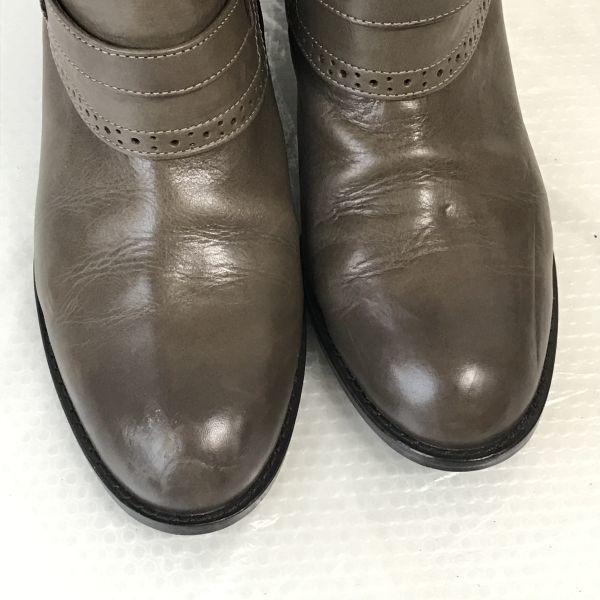 Regal Leder Lange Stiefel Khaki 24.0 Absatz(GEBRAUCHT)