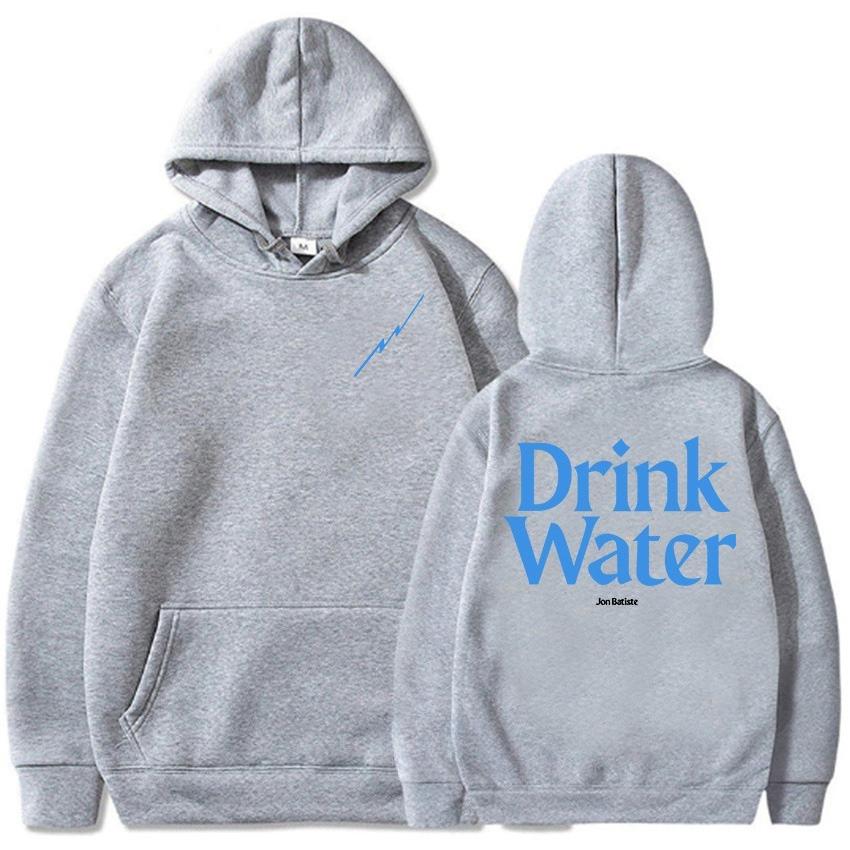 

World MUSic Radio Hoodies Jon Batiste Drink Water Sweatshirt Long Sleeve Fashion Hooded Pullovers Men Sudaderas Print Clothing 3XL