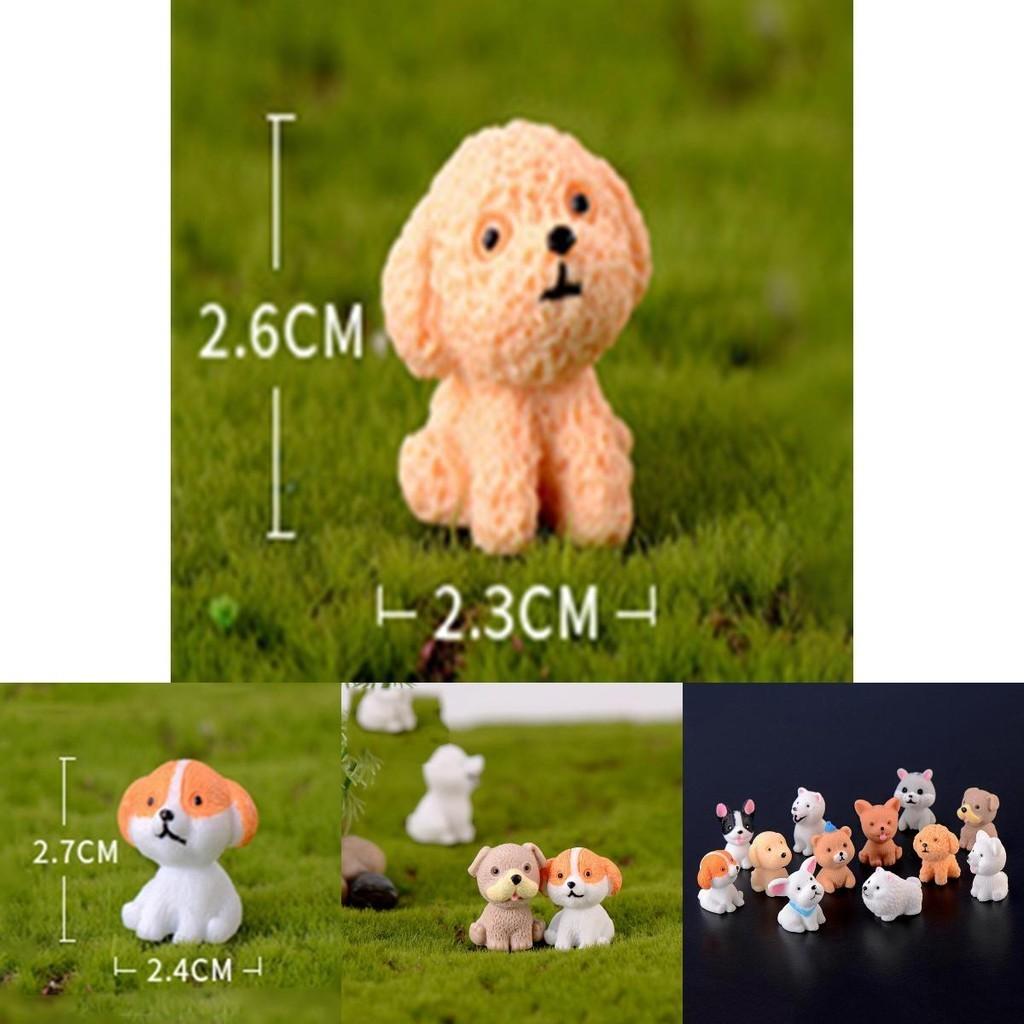 High Quality Mini Resin Dog Dolls 12 Style Handicraft Micro Ornaments For Decorative Use
