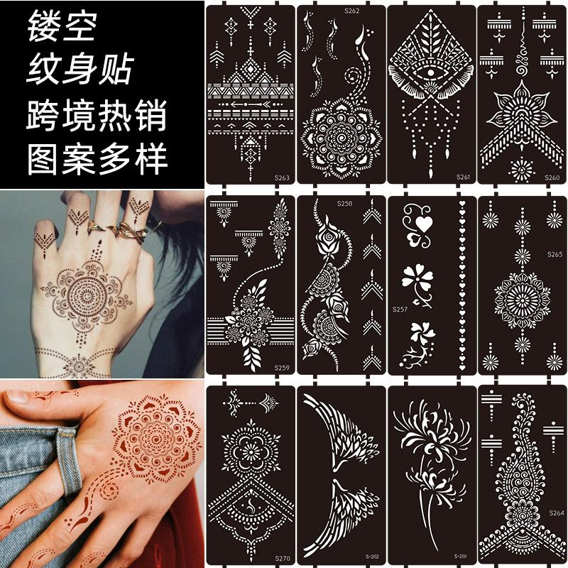 Indian Hannah Tattoo Template Tattoo Hand Drawn Template Juice Tattoo Sticker Painted Hennatattoo