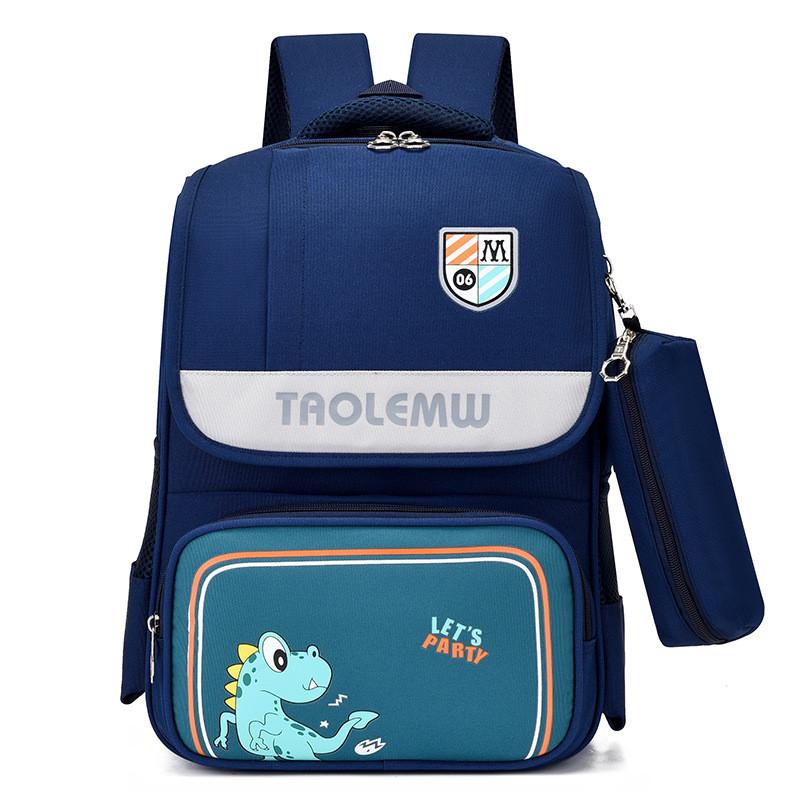 Stylish And Lightweight New Student Backpack For Grades 3 To 6 Featuring Fun Dinosaur And Rabbit Patterns Green Dinosaur