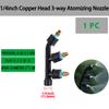 1/2"1/4" Garden High Pressure Atomizing Adjustable Nozzle with Threaded Single/Dual/Triple Nozzle Irrigation Pesticide Sprinkler