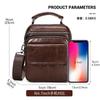 Head Layer Cowhide Men's Shoulder Bag Casual Simple Vertical Small Leather Handbag