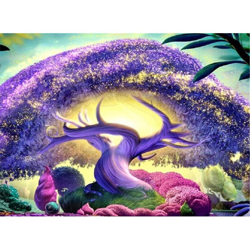 

5D Diy Алмазная картина Грибное дерево Алмазная вышивка Крестом Домашний декор Подарки ручной работыjavascript: