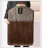 Winter Fleece-Lined Dad's Jacket - Warm Stand-Up Collar for Middle-Aged & Elderly Men, Grandpa Style
