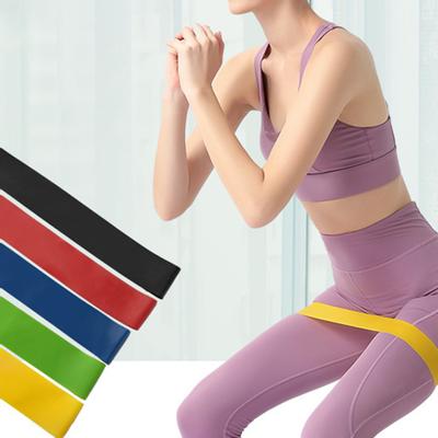 5Pcs Elastic Resistance Loop Exercise Belt Yoga Band Training Workout Fitness