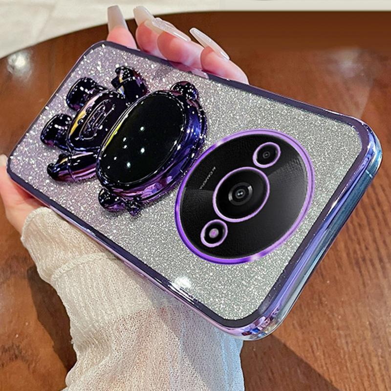 For Xiaomi Redmi A3 4G/Poco C61 4G Case PC+TPU Kickstand Astronaut Phone Cover