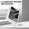 For Samsung Galaxy Z Flip7 5G Case Hard PC Phone Cover with Tempered Glass Rear Screen Protector