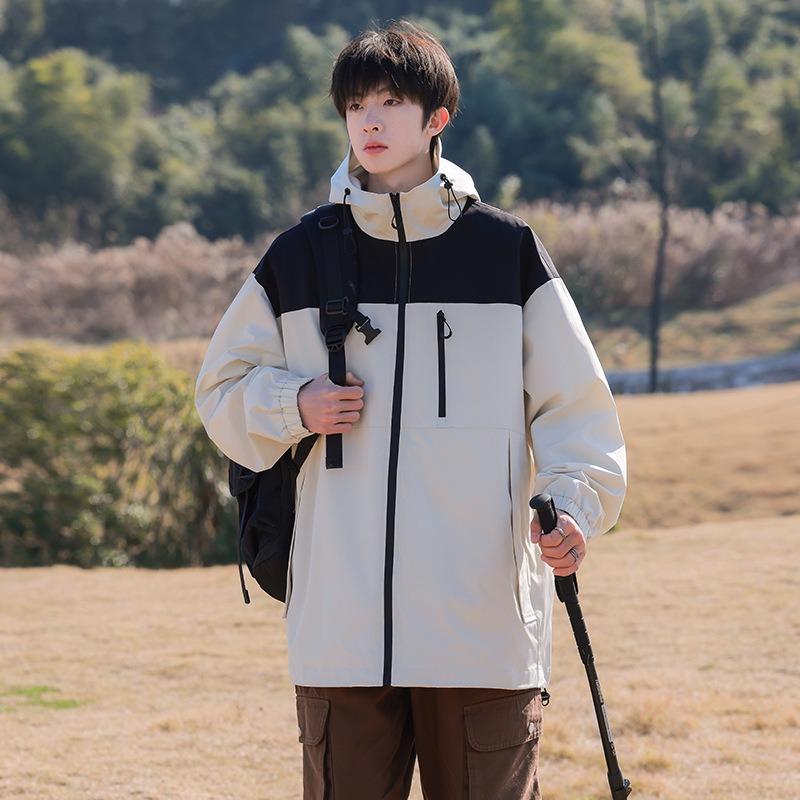 Jacket Men's 3-in-1 2024 New Spring and Autumn Outdoor Mountaineering Suit Windproof Jacket