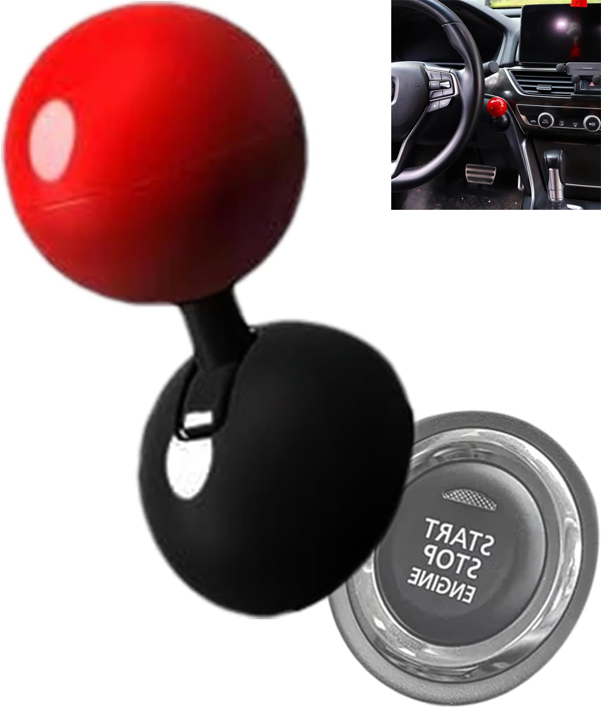 

Универсальная кнопка запуска автомобиля, джойстик для кнопки запуска одним нажатием, материал из цинкового сплава, крышка кнопки запуска, крышка стартера, автомобильная, одна задница