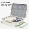 Women's Large Capacity Multifunctional Carry-on Suitcase with Wide Pull Rods and Universal Wheels for Students.