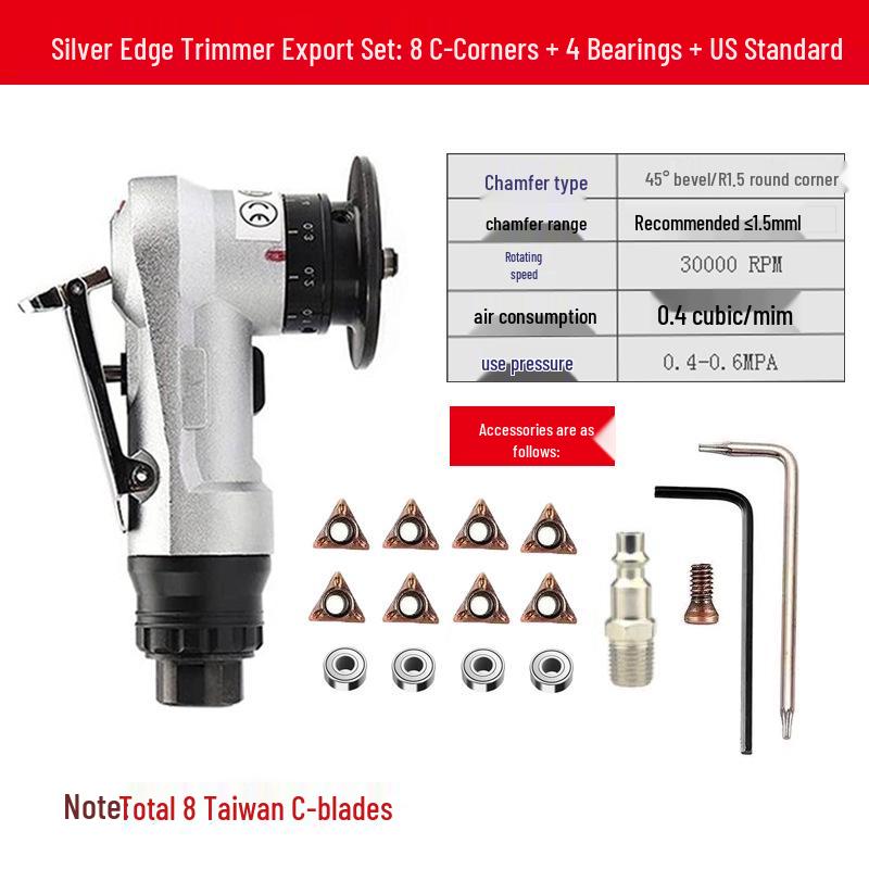 Handheld 45° Pneumatic Chamfering Machine for Metal Deburring