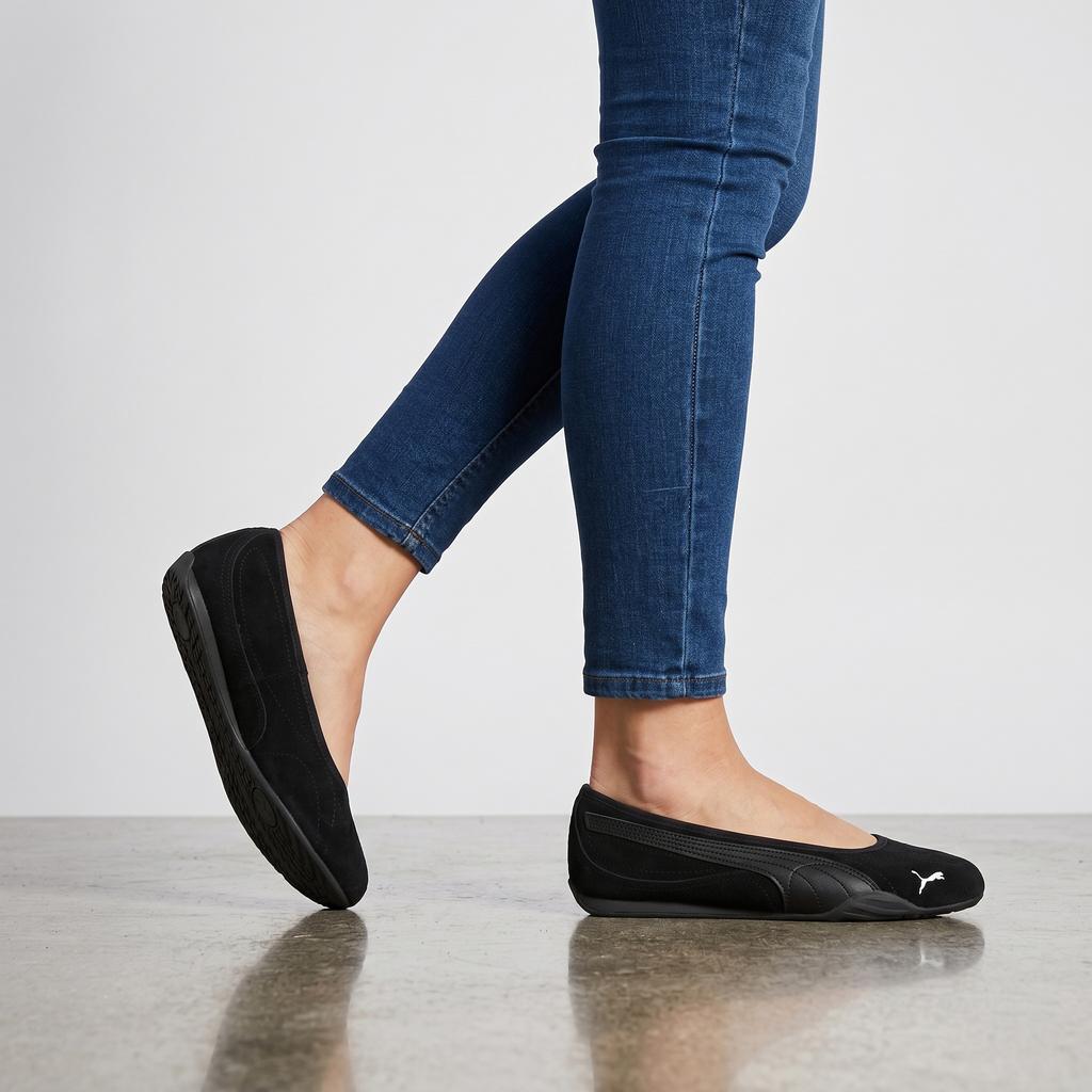 Puma Catch Soleil Ballerina SD - Women's Slipper Summer Shoes Suede Black 406310-01 ORIGINAL