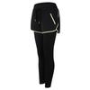 Fake Two-piece Sweatpants for Women Thin Running Gym Quick-drying Long Pants High Waist Tight Yoga Pants Outside