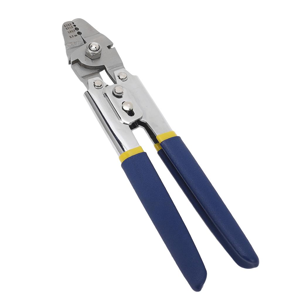 Drahtseil-Crimpwerkzeug, professionelles, effizientes Drahtseil-Crimpwerkzeug aus Edelstahl mit Zwinge für 0,1 bis 2,2 m