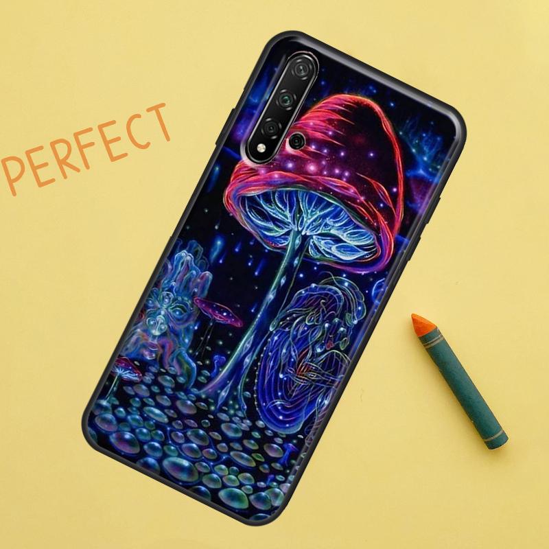 Seltsame Trippy Pilz Hülle für Huawei Nova 10 9 SE 5T Y90 Y70 Y60 Y61 Nova 3i 7i 8i 11i P20 P40 P30 Lite P60 Pro