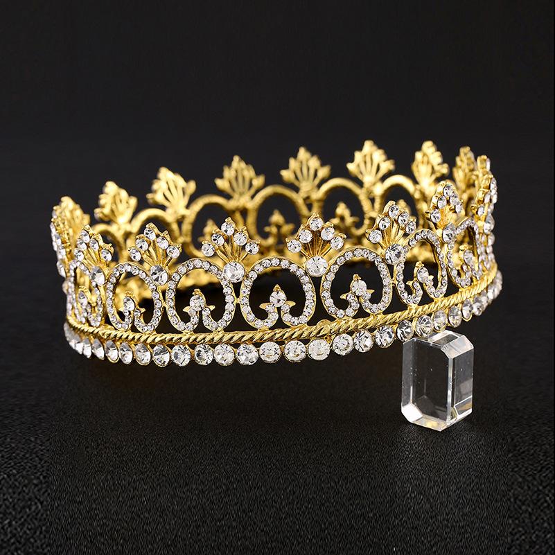 Men's Crown Tiara Prince Crown King Beauty Pageant Crown Queen Bar Performance Crown Unisex Crown