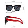 Kids Outdoor Foldable Sunglasses Baby Boys Girls Travel Goggle Shades Eyewear Vintage Square Frame Uv Sun Glasses For Children