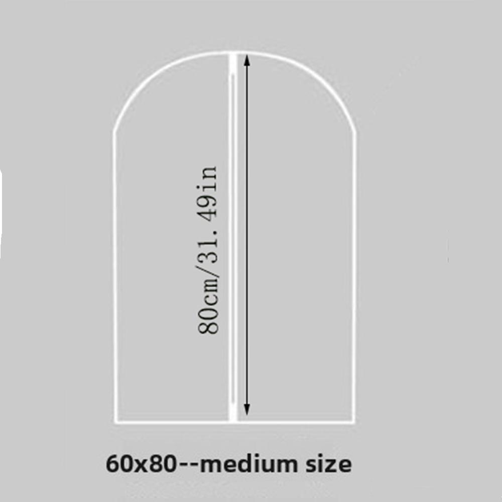 Semi-transparent Garment Dust Cover, Washable Suit Dust Bag, Hanging Clothes Protector for Wardrobe