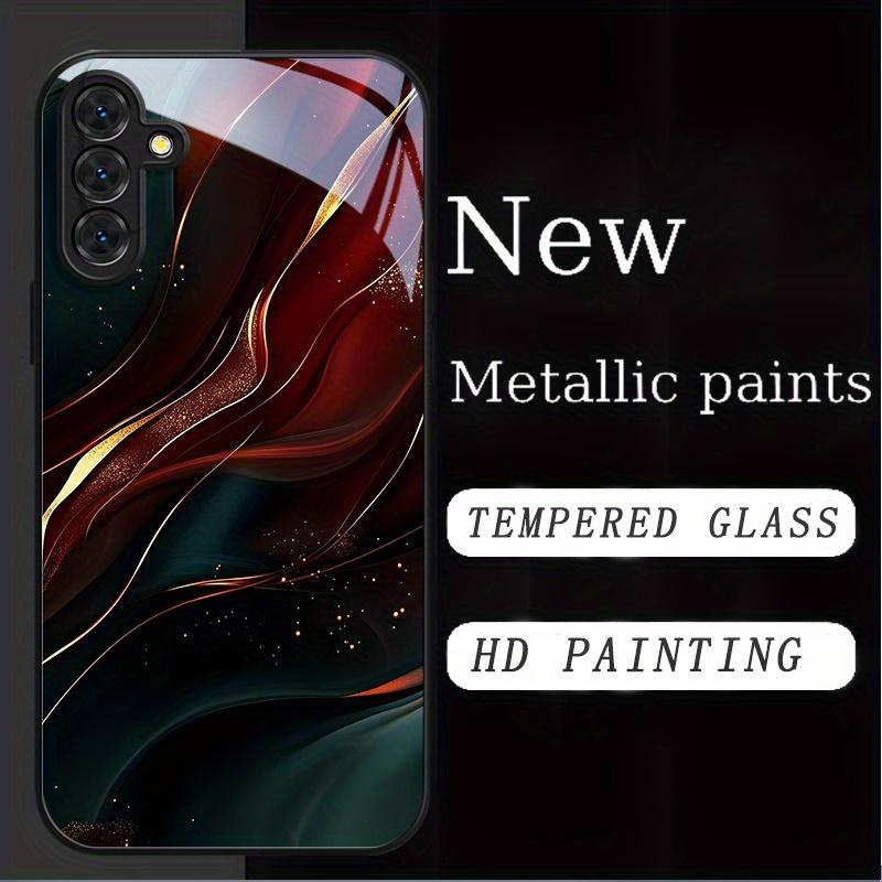 Fashionable and beautiful tempered glass phone case suitable for Samsung Galaxy S26 S25 S24 S23 S22 S20 FE Ultra Plus anti drop