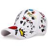 Unisex Letter Printing Graffiti Baseball Caps Outdoor Adjustable Spring and Autumn Casual Sunscreen Hat