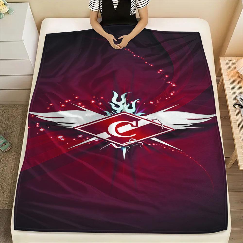 1PC Spartak Moscow Spirit Blanket, High quality Comfortable for All Seasons, Home Decor, Warmth and Comfort