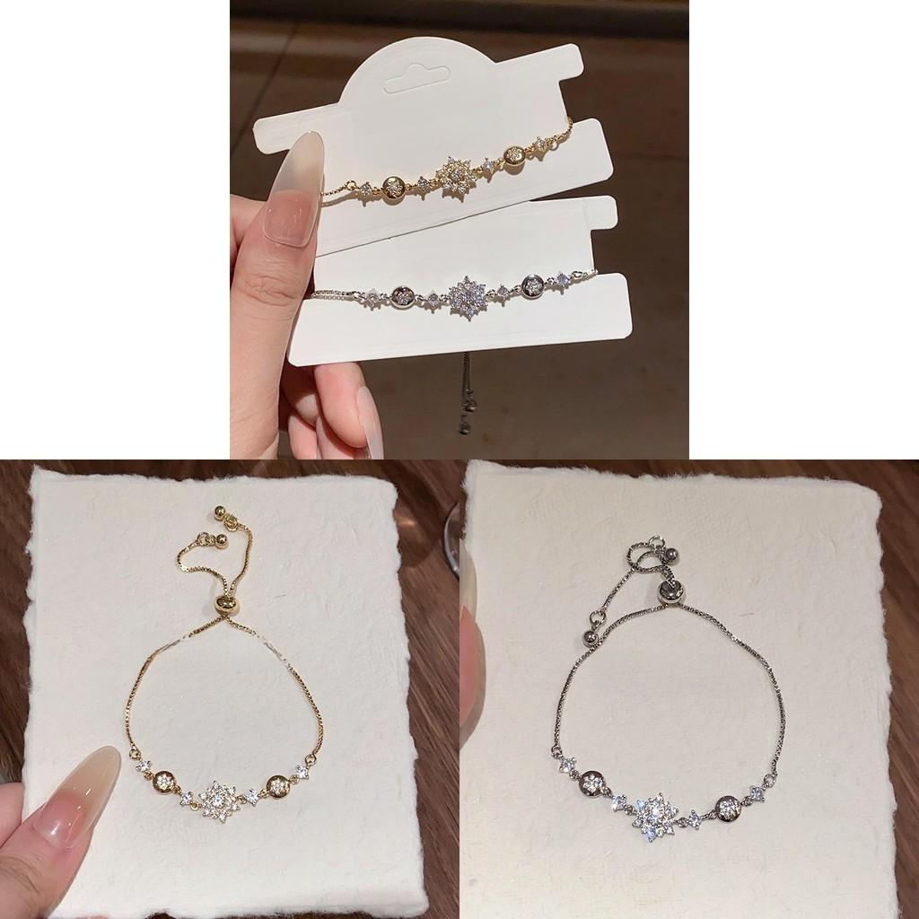 Zircon Flower Hand Chain For Women Light Luxury Styled For Gift Or Daily Wear