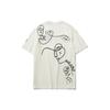 Li-Ning X DFT Wade Series Printed Back Sports Crew Neck T-Shirt Men Tops Off-White AHSR573-2